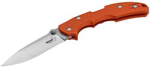 Boker 01bo372 Plus Folder 3.75" 154cm Stainless Drop Point Fiberglass Reinforced Nylon Orange