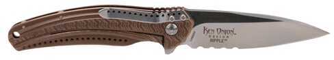 Columbia River K406Bxs Onion Ripple Folder Bronze Handle Serrated