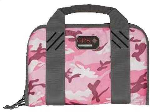 G Outdoors Double Pistol Case With Quilted Tricot Lining Nylon Pink 1308PCPK