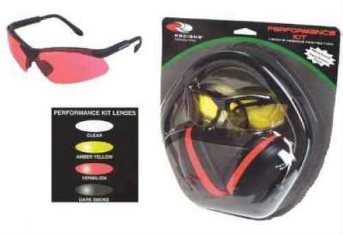 Radians Earmuffs/Shooting Glasses Combo With Dark Smoke Finish Md: SLRV0120