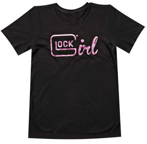 Glock Short Sleeve Girl T-Shirt Black X-Large Cotton AA46004