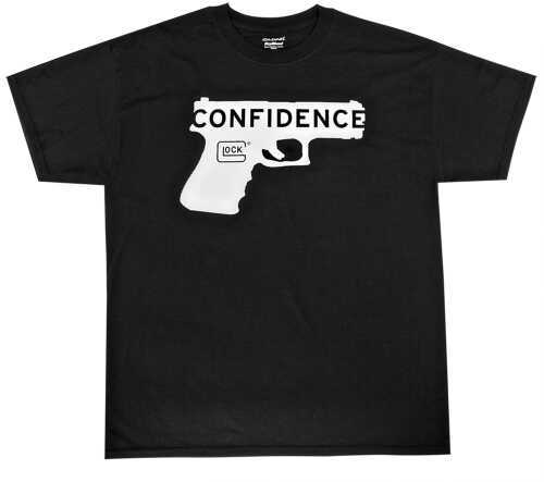 Glock Short Sleeve Confidence T-Shirt Large Cotton/Polyester White/Black AA44003