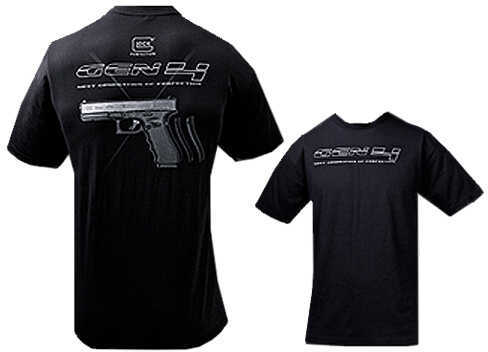 Glock T-Shirt Gen 4 Short Sleeve Black Medium Cotton