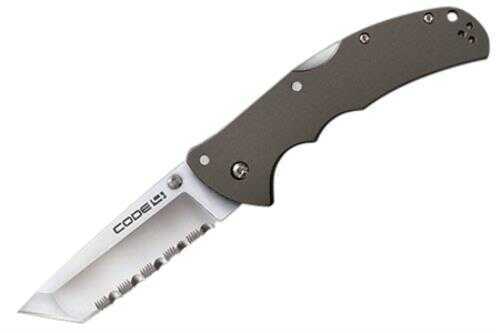 Cold Steel Code 4 Tanto Point Full Serrated 3.5In Folding