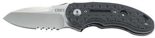 Columbia River CRKT No Time Off Folder-Veff Flat Top Serration-Blade 2.99" Knife