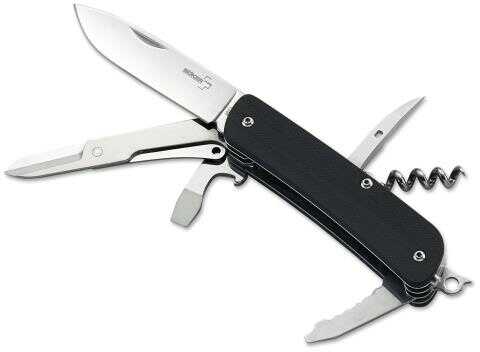 Boker 01bo803 Plus Knife Set 2.8" 12c27 Sandvik Hollow Ground G10 Black