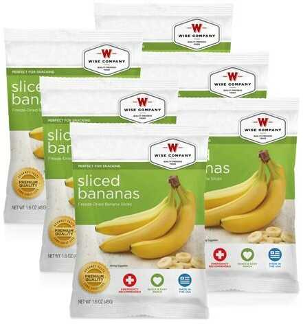 Wise Freeze Dried BANANAS Case Of 6