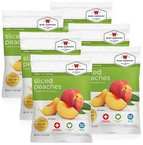 Wise Freeze Dried PEACHES Case Of 6