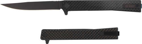 Ocaso Knives Solstice 3.5"fldr Carbon Fiber/black Straight