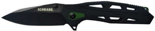 SCHRADE Knife Ultra Glide Green 3.25" Blade Black OXD Coat