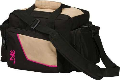 Browning Cimarron II Shooting Bag For Her 600 denier PVC Black With Pink