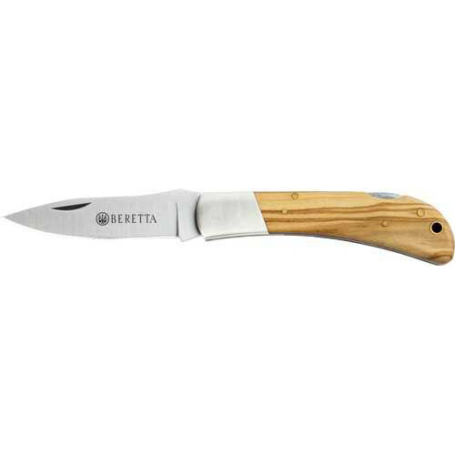 Beretta Knife Multi-Use Hunting Lock Back 2.95" Wood