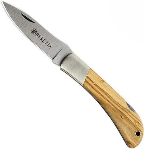 Beretta Knife Multi-Use Hunting Lock Back 2.95" Wood