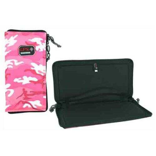 GPS Pistol Sleeve Large Lockable Pink CAMOFLAGE Nylon