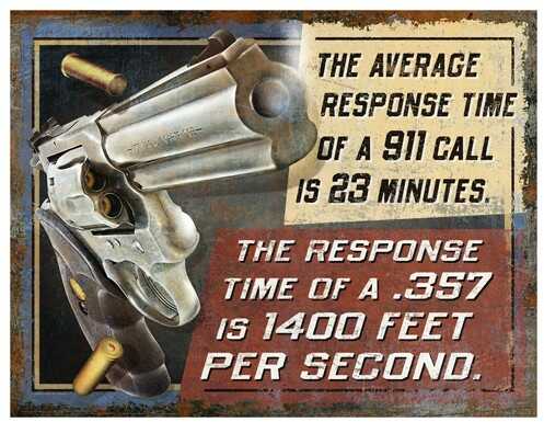 Rivers Edge Heavy Metal Sign "Response Time"