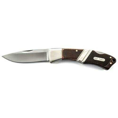 Old Timer 29OT Schrade Mountain Beaver Sr. Lockback 3.2" 9Cr18MoV Stainless Steel Drop Point Rosewood/Ebony Wood        