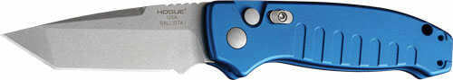 Hogue Ballista-i Button Lock Auto Tanto Blade Matte Blue