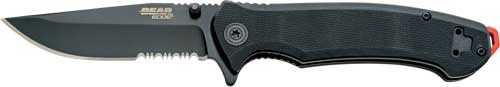 Bear & Son Pattern 112 3.5" Spring Assist W/SERR Blade Black