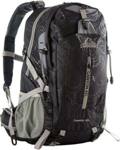 Red Rock Canyon Backpack 45L Black 2 Main Pockets