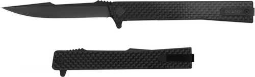 OCASO Knives Solstice 3.5" Folder Knife Carbon Fiber/Black Harpoon