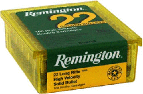 Remington Ammo 22 Long Rifle 100 Pk High Velocity 40 Grain Plated Lrn Ammo Sales 2833