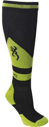 Browning Unisex Buckeye SOCKS M/L Black & Green Calf Height