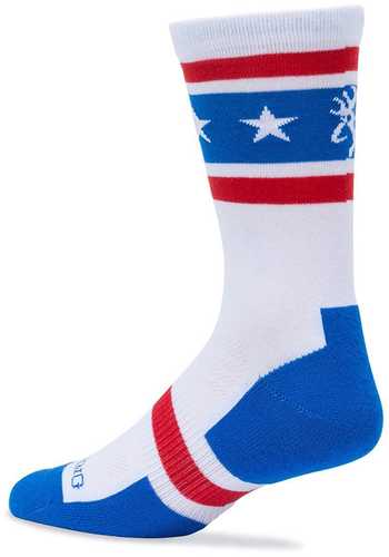 Browning Unisex America Red White & Blue SOCKS Large Calf Height Men's Shoe 4-8 / Women's 6-10