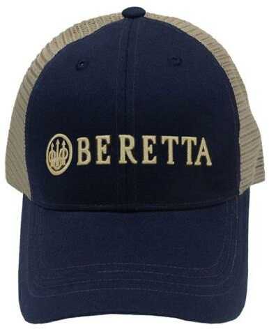 Beretta USA BC0520166005 LP Trucker Hat Cotton/Mesh Navy                                                                