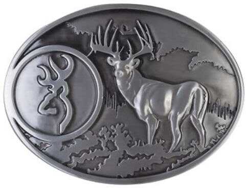 Browning Belt Buckle Deer Scene W/BUCKMARK Logo