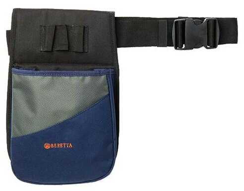 Beretta USA BSL10189054V Uniform Pro Shell Pouch Nylon Blue/Gray 8" x 4"