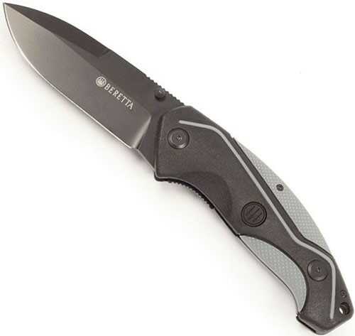 Beretta Knife Storm Tactical 3.74" Drop Point Black/Grey Polymer