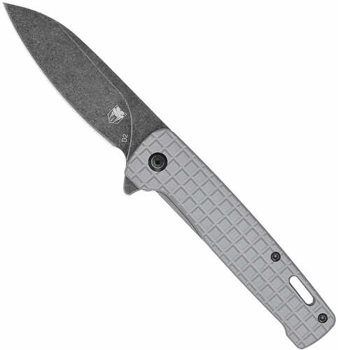 Cobratec Rhino Folder 3.37" Grey/black Stonewash D2 Blade