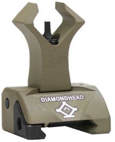 DIAMONDHEAD Front Combat Sight A2 Post Flip-Up Style FDE