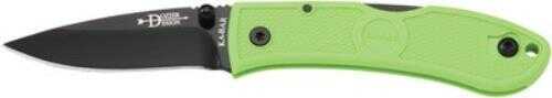 KA-BAR Mini DOZIER Folder 2.25" Zombie Green