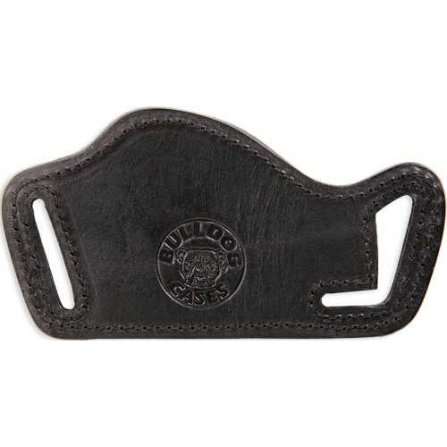 Bulldog Lay Flat Leather Holster Black RH/LH Large Frame Autos Model: LF-L