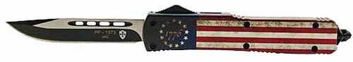 Templar Knife Slim Otf Betsy Ross Flag 3.5" Black Drop Point