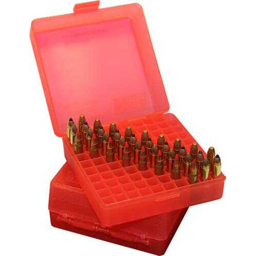 MTM P10022M29 Rifle Ammo Rimfire Box 22 Mag/17 HMR 100 rd Red