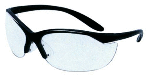 Howard Leight Vapor II Glasses Black Frame Clear 1-img-0