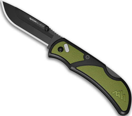 Outdoor Edge Razor EDC Lite 2.5" OD Green Pms 2 Black BLADES