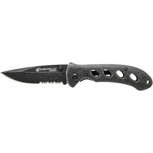 S&W Oasis Small Liner Lock Knife 2.6" STONEWASH Blade