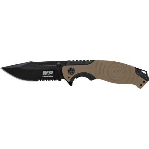 Smith & Wesson M&P Index Flipper 3.5" Black/ Desert Tan Clip Point