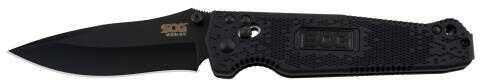 SOG Vision Arc 3.8" VG-10 Clip Point Folding Knife Black Oxide