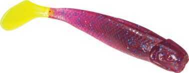 MirroLure Marsh Minnow 3.75" Softbait, Purple/Chartreuse Tail Md: MRMM-56