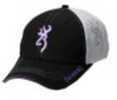 Browning Cap Chelsie Blk/Whit/PURP Logo