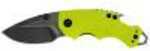 Kershaw Shuffle Folder 2.375 in Blackwash Plain Lime GFN