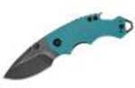 Kershaw Shuffle Folder 2.375 in Blackwash Plain Teal GFN