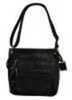 Bulldog BDP038 Cross Body Purse Shoulder Most Small Pistols/Revolvers Leather Black                                     