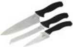 Kershaw COOKS SET Fixed Blade Knife DIN 1.4116 Satin Finish Plain Chefs Paring Bread Three Kitchen