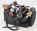 Field Bag Removable Hard Bottom - Dual zippers- External Pouches at Both ends Large Front & Rear zippered Com