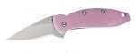 Kershaw Chive Assisted 1.94in Bead Blast Plain Pink Aluminum